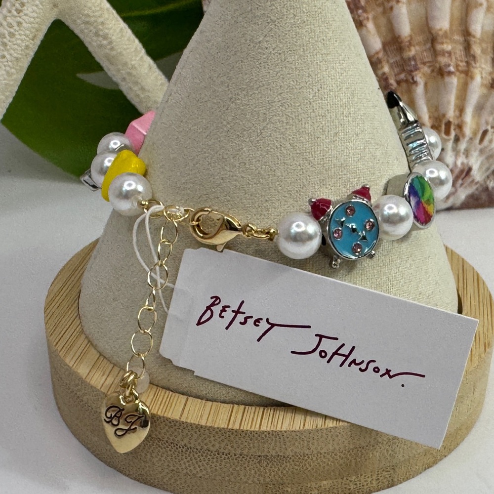 Betsy Johnson Back to School Colorful Charm Bracelet - Picture 3 of 5